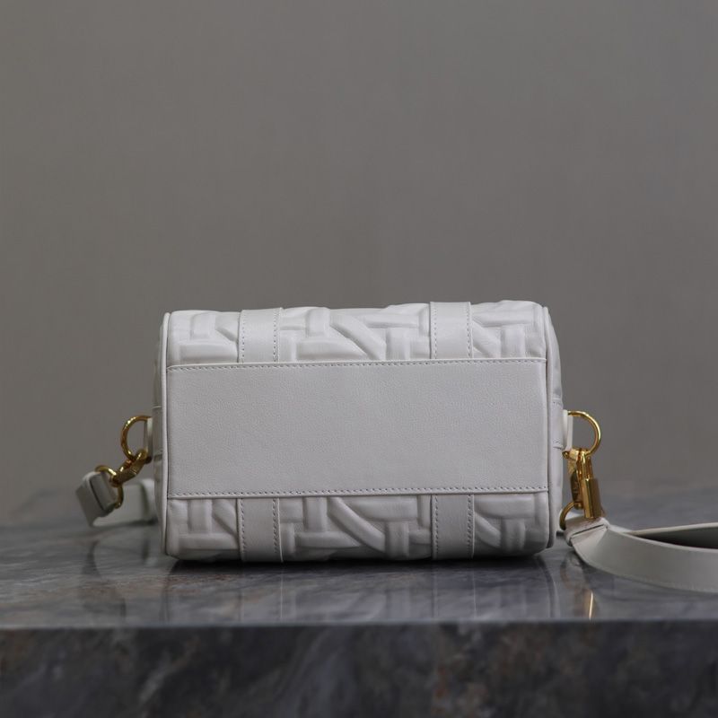 Dior Groove 20 Bag In Graphic Cannage Calfskin White - Image 4