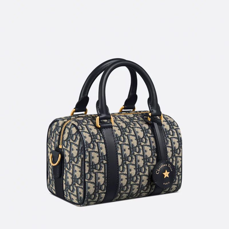 Dior Groove 20 Bag In Oblique Motif Canvas Blue - Image 3