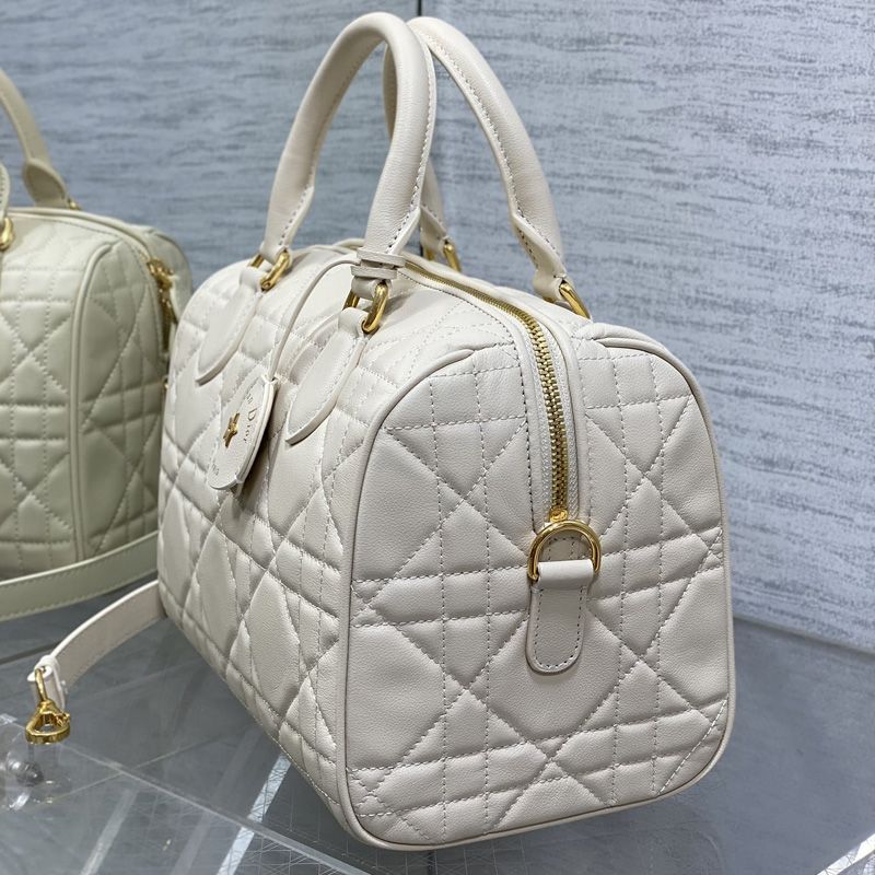 Dior Groove 25 Bag In Macrocannage Calfskin Apricot - Image 3