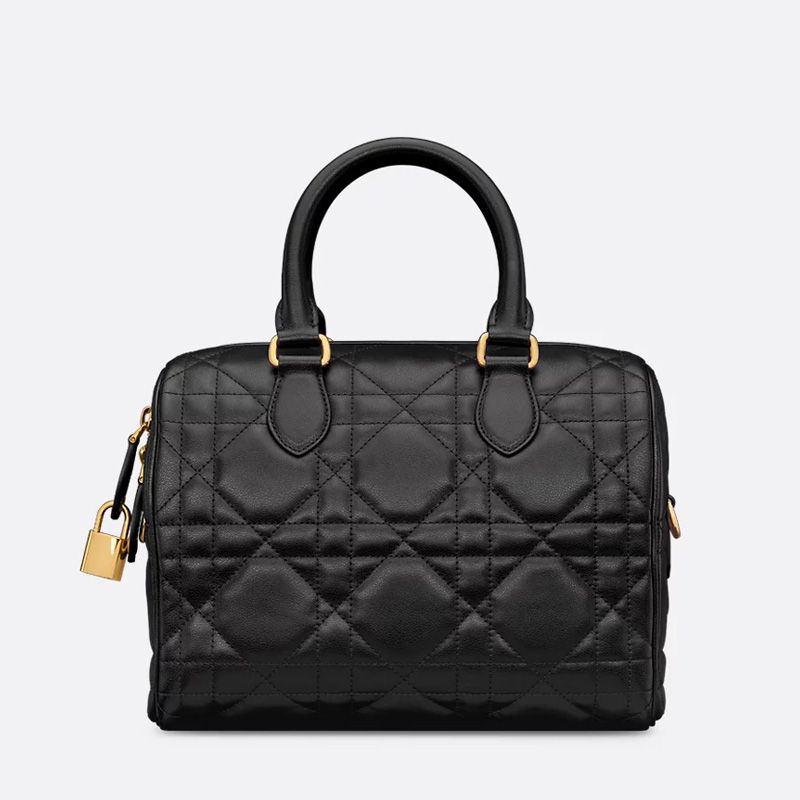 Dior Groove 25 Bag In Macrocannage Calfskin Black - Image 2