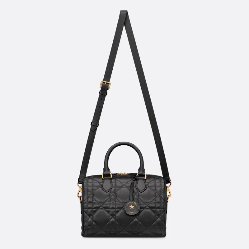Dior Groove 25 Bag In Macrocannage Calfskin Black - Image 5