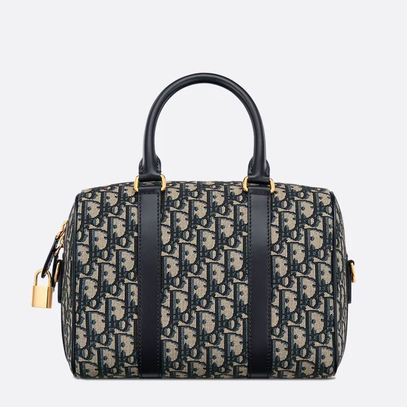 Dior Groove 25 Bag In Oblique Motif Canvas Blue - Image 2