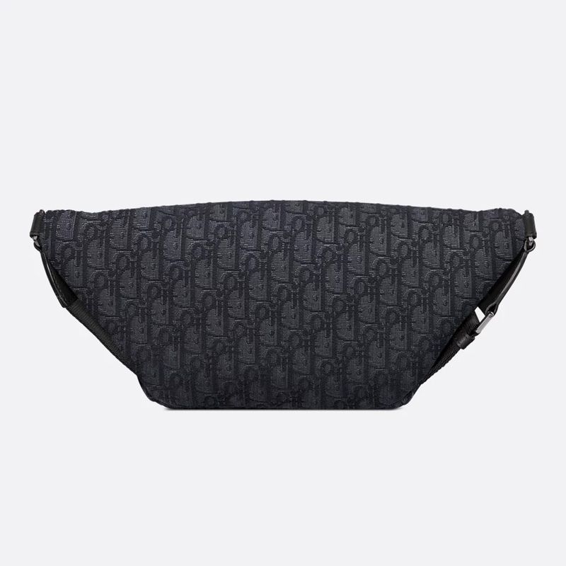 Dior 8 Belt Bag In Oblique Motif Canvas Black - Image 2