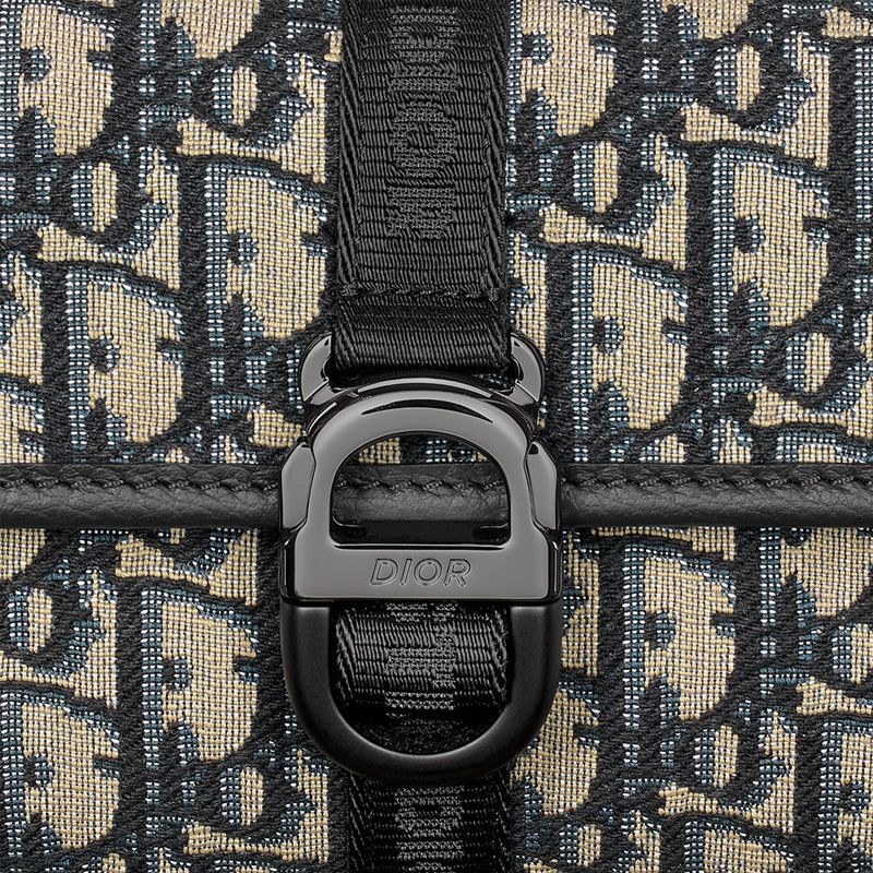 Dior 8 Belt Bag In Oblique Motif Canvas Blue - Image 5