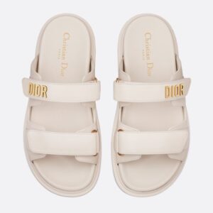 DiorAct Slides Women Calfskin White
