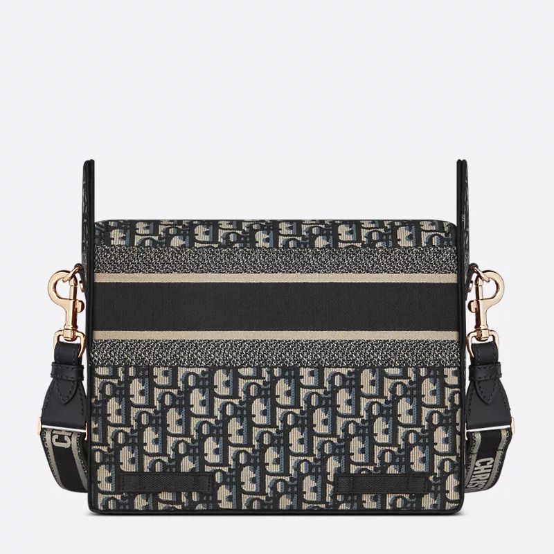 Medium Diorcamp Messenger In Oblique Motif Canvas Blue - Image 3