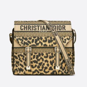 Diorcamp Messenger In Mizza Motif Canvas Beige