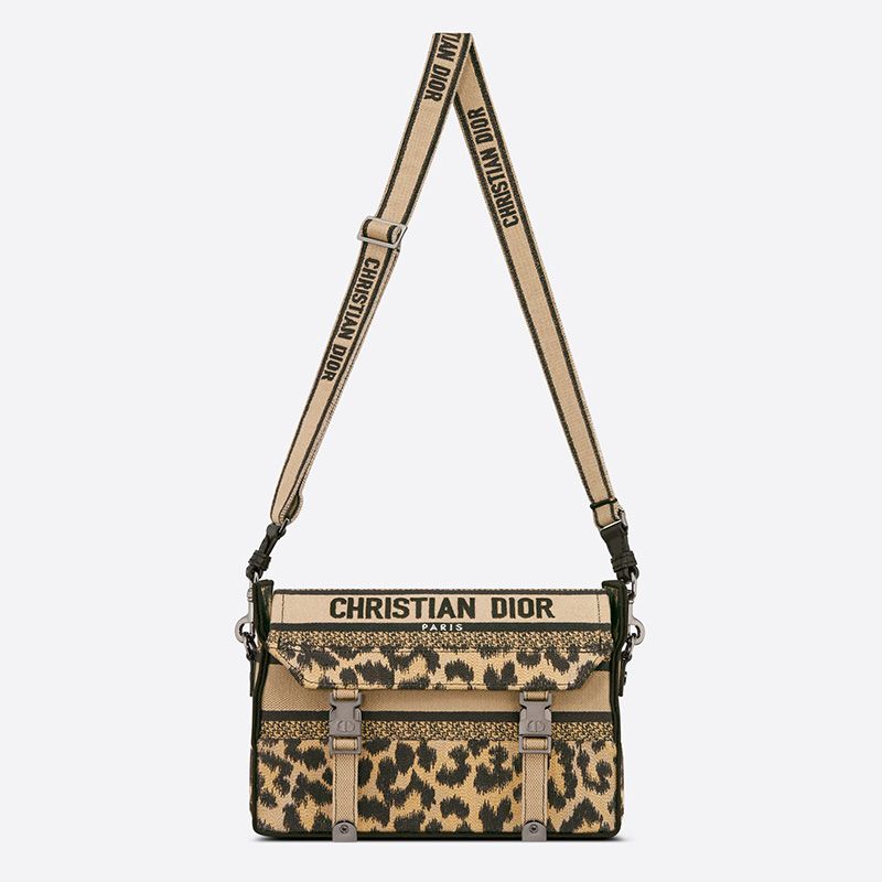 Small Diorcamp Messenger In Mizza Motif Canvas Beige - Image 5