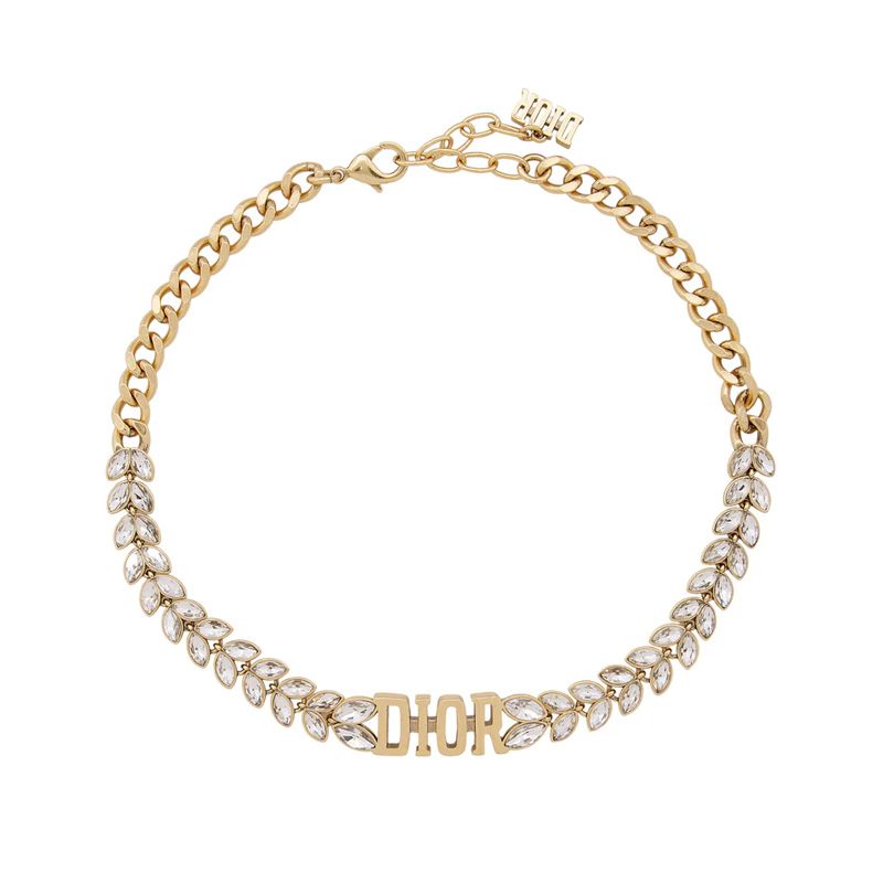 Diorevolution Prestige Choker Metal with Marquise-cut Crystals Gold