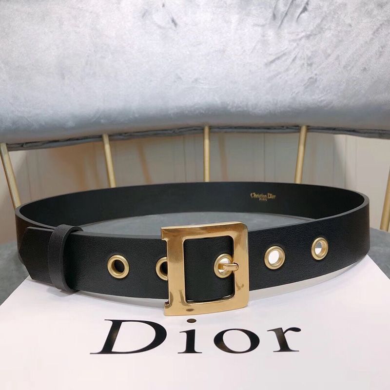 Diorquake Belt Calfskin Black - Image 2