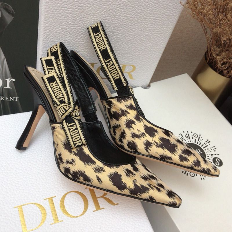 J'Adior Slingback Pumps Women Mizza Motif Canvas Beige - Image 2