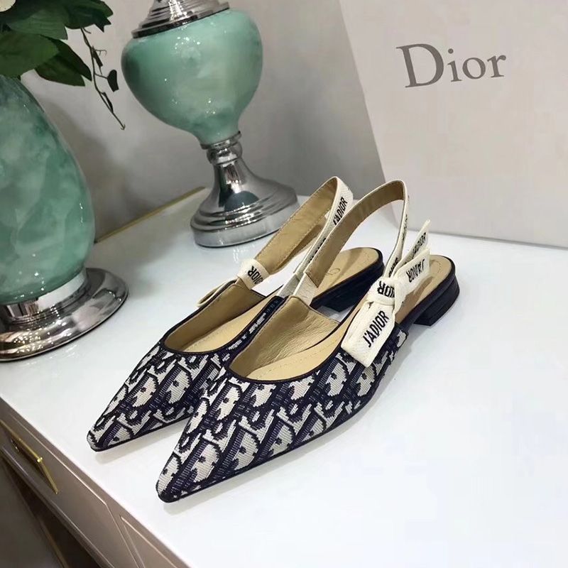 J'Adior Slingback Pumps Women Oblique Motif Canvas Black - Image 3