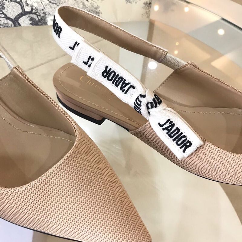 J'Adior Slingback Pumps Women Technical Fabric Apricot - Image 4