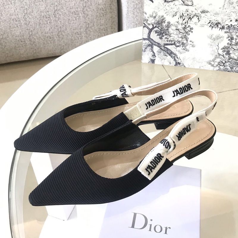 J'Adior Slingback Pumps Women Technical Fabric Black - Image 4