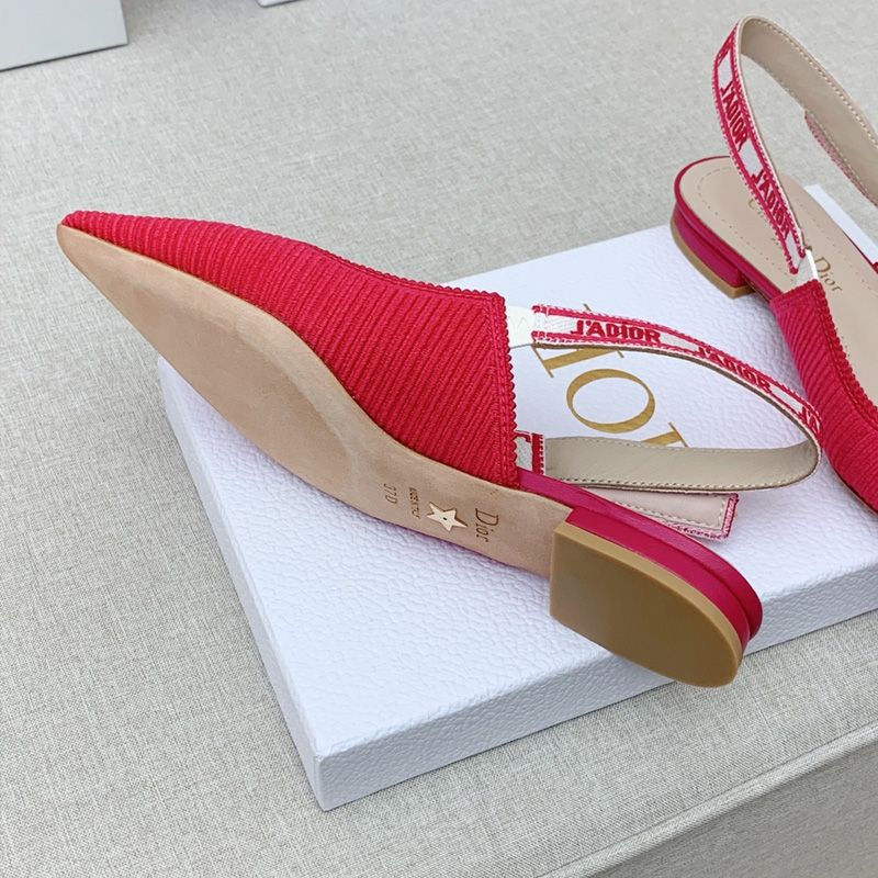 J'Adior Slingback Pumps Women Technical Fabric Red - Image 7