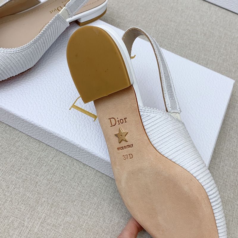 J'Adior Slingback Pumps Women Technical Fabric White - Image 7