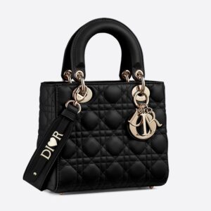 Lady Dior My ABCDior Bag In Cannage Lambskin Black