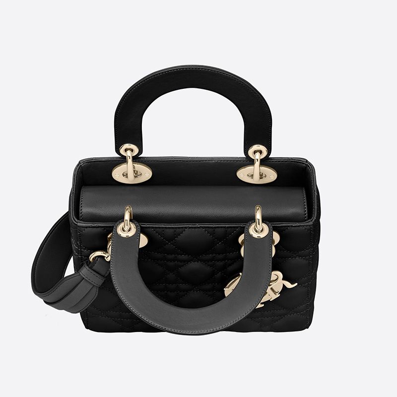 Lady Dior My ABCDior Bag In Cannage Lambskin Black - Image 3