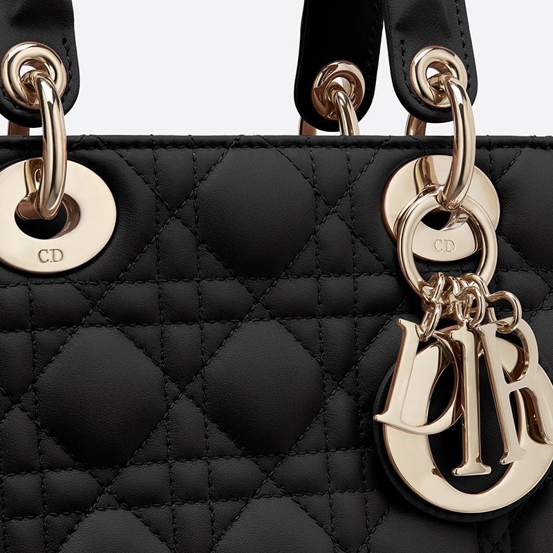 Lady Dior My ABCDior Bag In Cannage Lambskin Black - Image 4