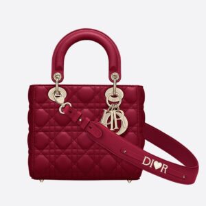 Lady Dior My ABCDior Bag In Cannage Lambskin Red
