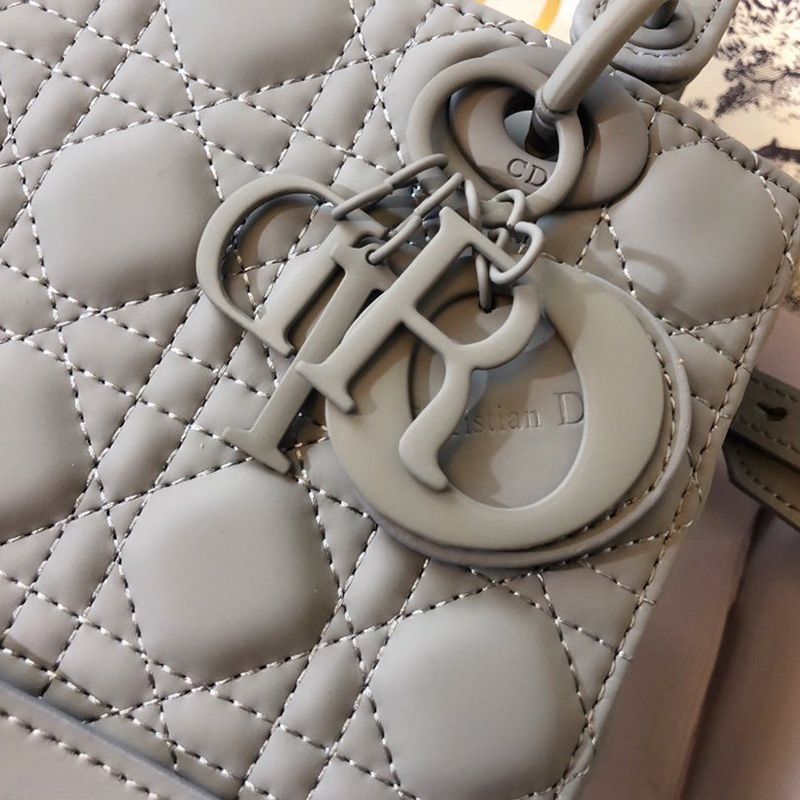 Lady Dior My ABCDior Bag In Ultramatte Cannage Calfskin Sky Blue - Image 4