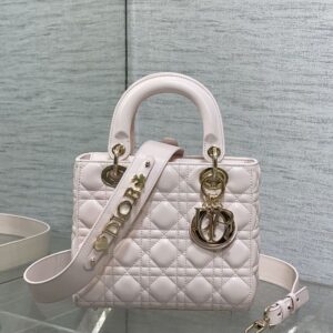 Lady Dior My ABCDior Bag In Cannage Lambskin Cherry
