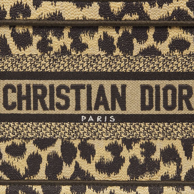 Mini Dior Book Tote In Mizza Motif Canvas Beige - Image 4