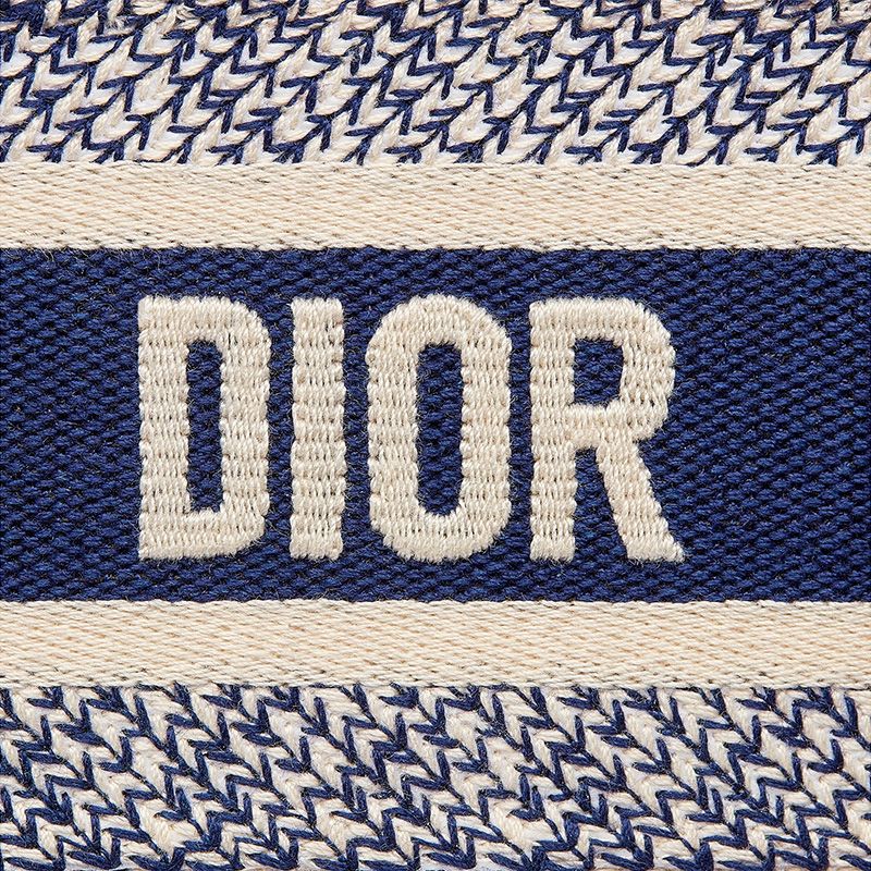 Mini Dior Book Tote In Toile De Jouy Motif Canvas Blue - Image 4