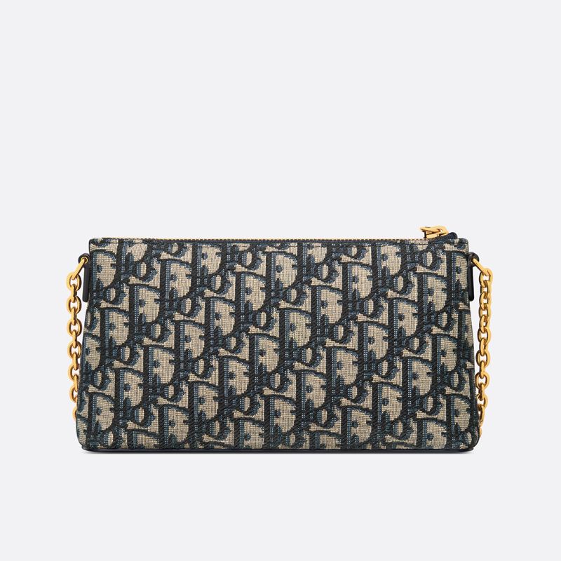 Mini Dior Midi Bag Oblique Motif Canvas Blue - Image 3