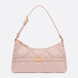 Mini Dior Miss Caro Cigale Bag In Macrocannage Lambskin Cherry