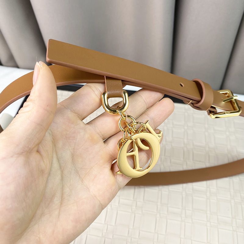 Miss Dior Belt 20MM Smooth Calfskin Brown - Image 2