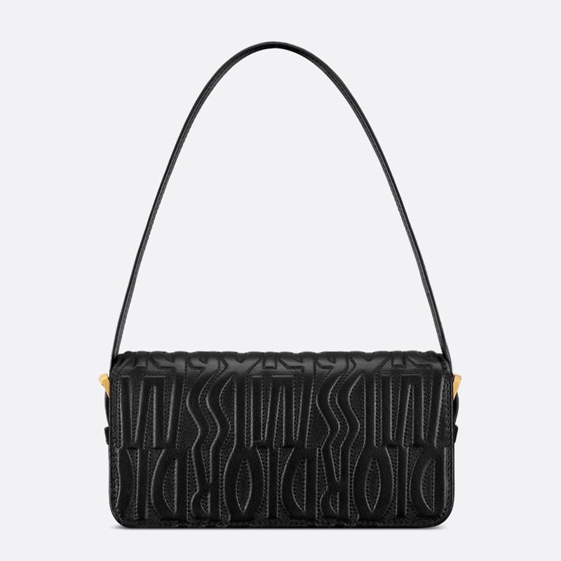 Miss Dior Flap Bag In Quilted Miss Dior Allover Calfskin Black - Image 2