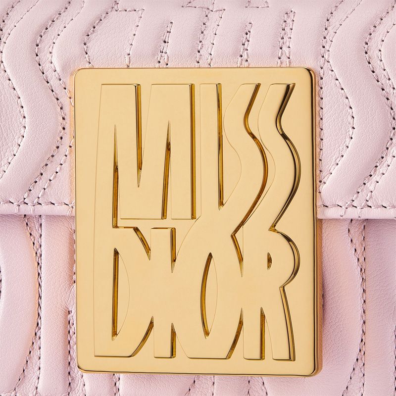 Miss Dior Flap Bag In Quilted Miss Dior Allover Calfskin Pink - Image 5