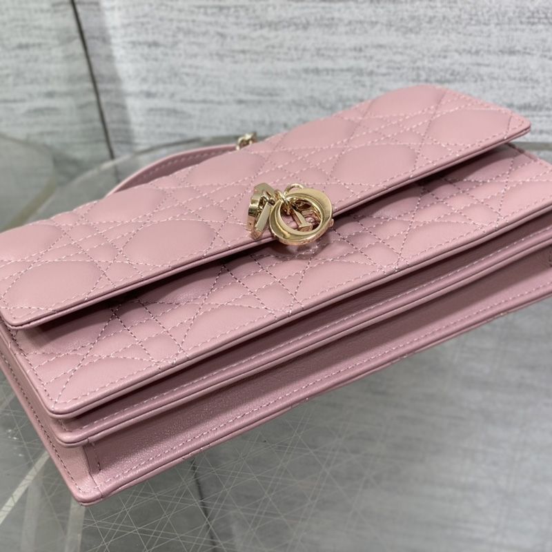 Mini My Dior Bag In Cannage Lambskin Pink - Image 3