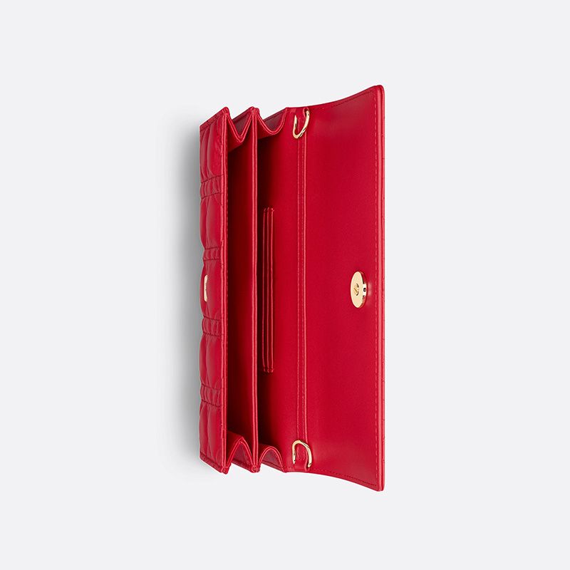 Mini My Dior Bag In Cannage Lambskin Red - Image 4