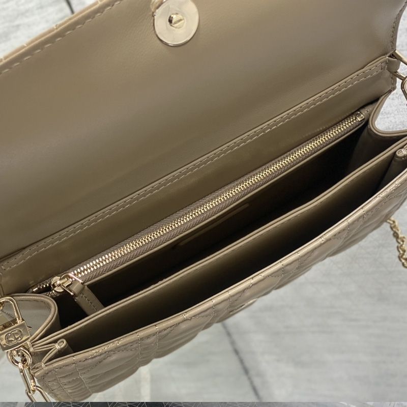 My Dior Top Handle Bag In Cannage Lambskin Khaki - Image 5
