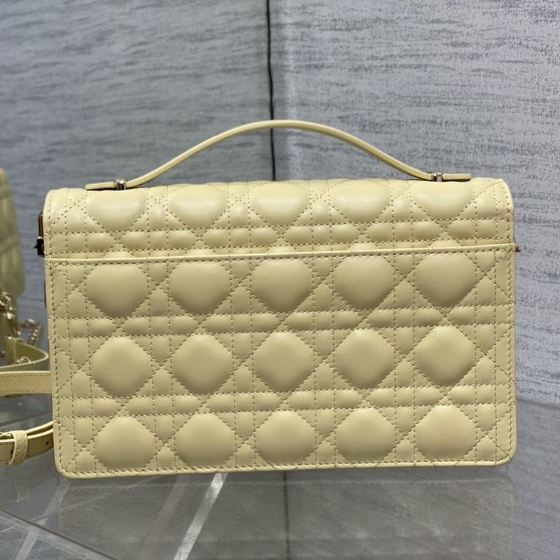 My Dior Top Handle Bag In Cannage Lambskin Lemon - Image 2