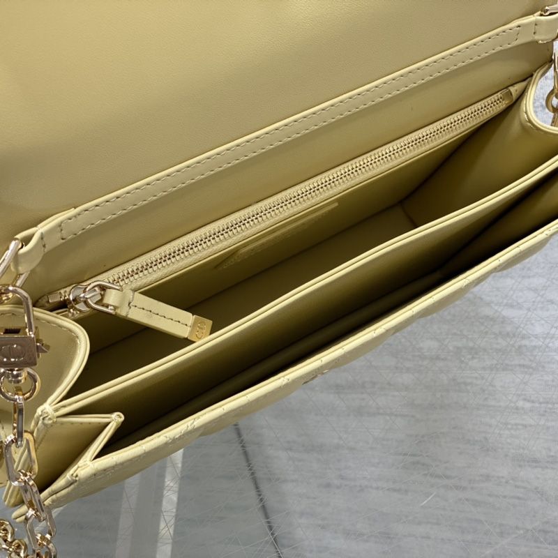 My Dior Top Handle Bag In Cannage Lambskin Lemon - Image 5