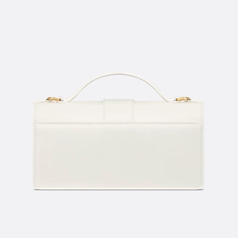 Mini Dior Miss Montaigne Bag In Smooth Calfskin White - Image 2
