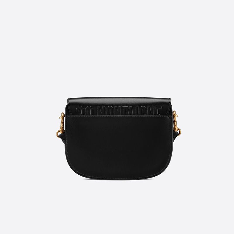Small Dior Bobby Bag In Box Calfskin Black - Image 3
