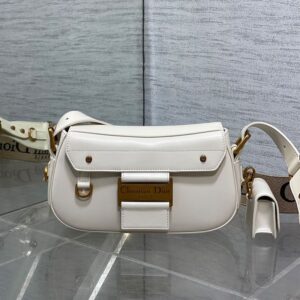 Small Dior Streetchic Bag In Vintage Smooth Calfskin White