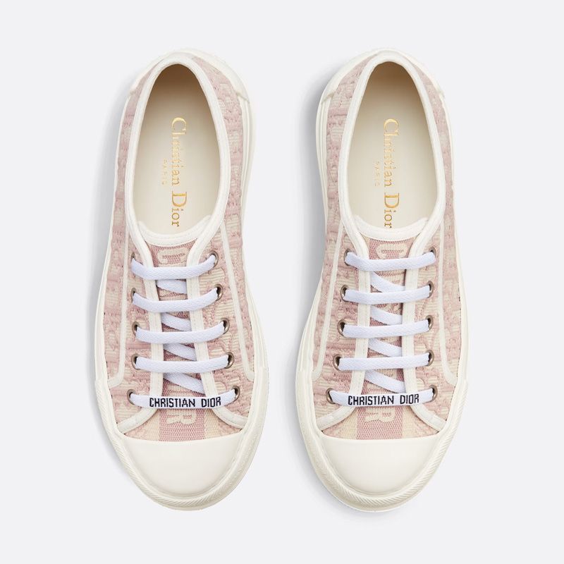 Walk'N'Dior Platform Sneakers Unisex Oblique Motif Canvas Pink - Image 2