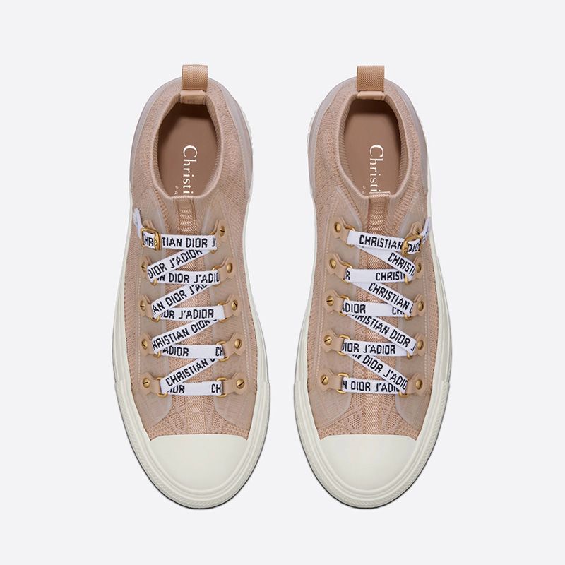 Walk'n'Dior Sneakers Women Cannage Technical Mesh Apricot - Image 2