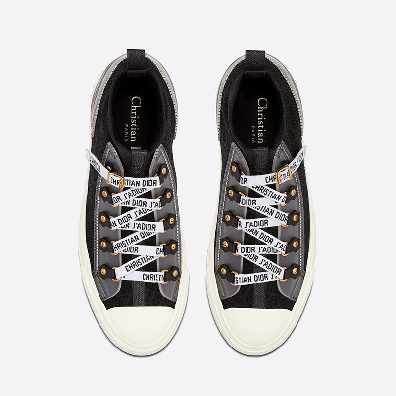 Walk'n'Dior Sneakers Women Cannage Technical Mesh Black - Image 2