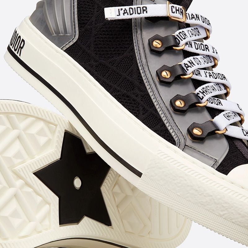 Walk'n'Dior Sneakers Women Cannage Technical Mesh Black - Image 4