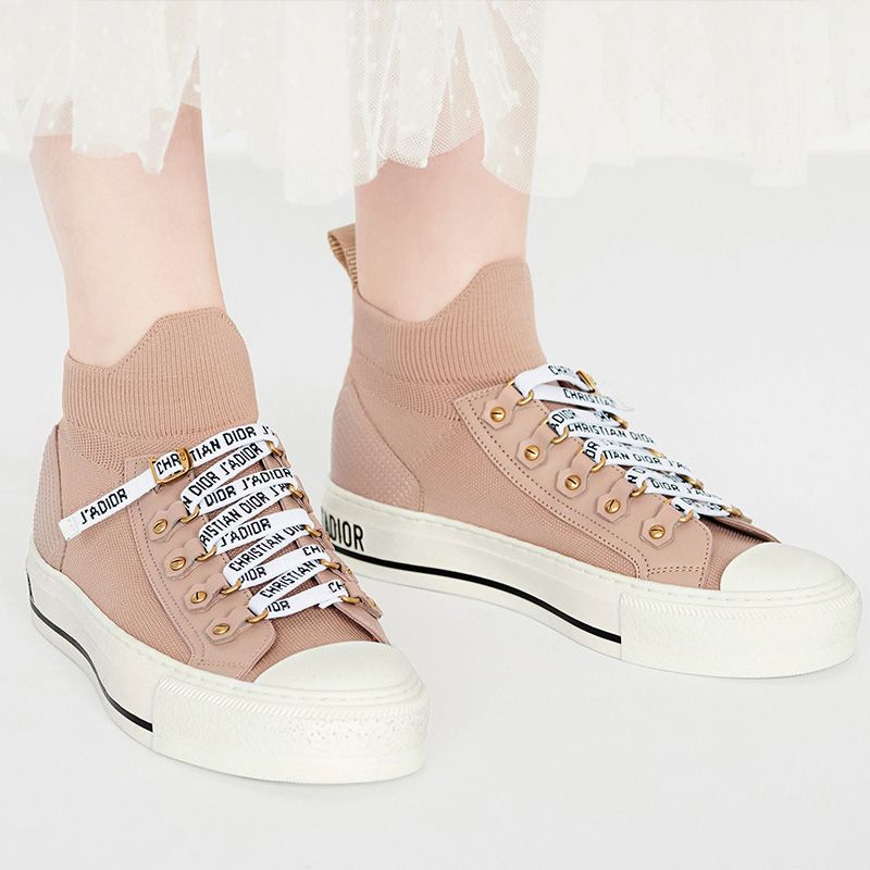 Walk'n'Dior Sneakers Women Technical Mesh Apricot - Image 4