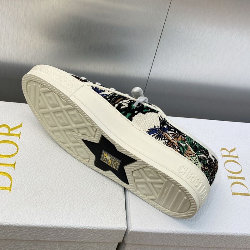 Walk'n'Dior Sneakers Women Etoile de Voyage Motif Canvas Multicolor - Image 4